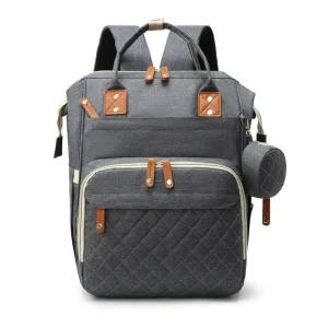 Large Capacity Mommy Bag Multi-functional Portable Diaper Bag Backpack with Multiple Pockets for Mom Daily Use
