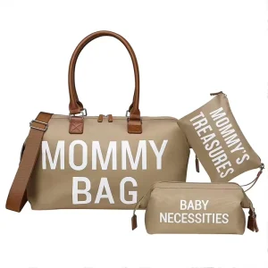 Large Capacity New Style Tote Backpack Waterproof Baby Diaper Bag 3 in 1 Portable Baby Maternity Bag Durable Nappy Bag for Mom