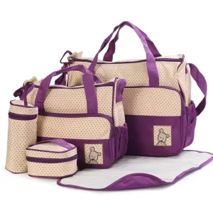 Large Capacity Polyester Backpack Diaper Bag for Newborn Baby Mommy and Nurse for Nappy Care