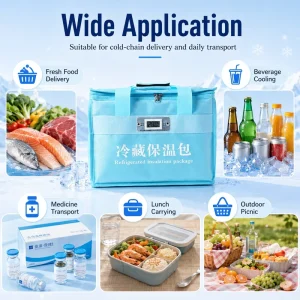 Large Capacity Refrigerated Insulation Bag for Food Delivery Picnic Camping and Medicine Transport