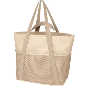 Large Capacity Sand Proof Oxford Cloth Lining Beach Tote Bag for Women with Zipper Closure for Travel and Swimming