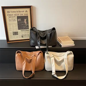 Large Capacity Shoulder Bag New Fashion Casual Versatile Underarm Soft Surface Women’s Crossbody Bag
