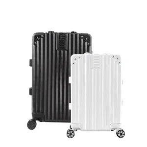 Large Capacity Unisex Spinner Suitcase ABSPC Material Anti-Theft Lock Swivel Wheels Leisure Travel Small Boarding Code