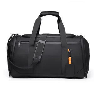 Large Capacity Waterproof Duffle Bag with Shoes Compartment Unisex Outdoor Sport Customizable Gym Bag