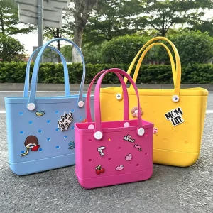 Large Capacity Waterproof Eva Beach Bag DIY Accessory Bag Ins Style Fashion Suitable for Carrying Beach Tote Bag