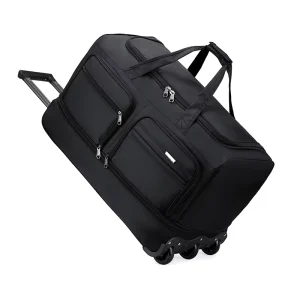 Large Capacity Waterproof Fashion Trolley Travel Bag with Wheels Checked Luggage Wheel Suitcase