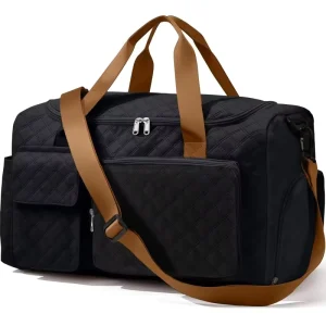 Large Capacity Weekend Travel Yoga Bag Oxford Nylon Dual Wet Dry Waterproof Gym Bag Drawstring Front Zipper Pocket Shoe
