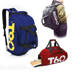 Large Capacity Weekender Overnight Travel Duffel Sports Gym Tote Waterproof Shoulder Bag T60 Duffle Travel Sports Gym Bag