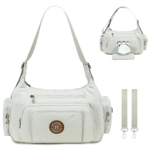 Large Capacity Women Puffer Crossbody Bag Durable Waterproof Nylon Mommy Diaper Bag Multifunctional Baby Wipe Bag