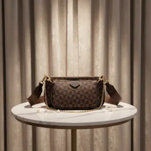 Large Scale Women Bags Luxury 3in1 Set Design Crossbody Bags Classic Style Shoulder Bags Multifunction Handbags
