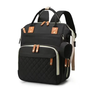 Large capacity Diaper Bag for Multi functional Portable Ample Storage Mom Light Weight Breathable Multi compartment Backpack