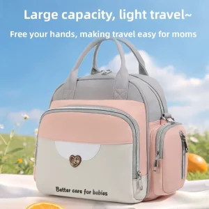 Large capacity Lightweight Oxford Cloth Waterproof Single shoulder Crossbody Double shoulder Maternal Infant Bag Storage Bag