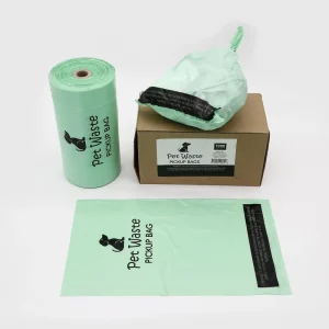 Leak proof HDPE Dog Poop Bags Scented Pet Waste Bags on Roll Durable Opaque Plastic Poop Bags for Outdoor Cleanup