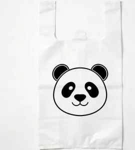 Lightweight Disposable T Shirt Bags with Gravure Printing PE Material Hand Length Handle Easy to Carry for Daily Use & Clothing