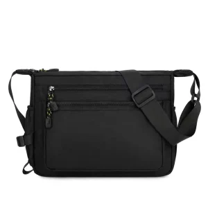 Lightweight Nylon Polyester Travel Sling Bag Unisex Casual Crossbody Messenger Shoulder Purse for Men Women