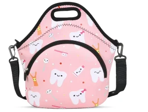 Lightweight Portable Cartoon Lunch Bag for Kids School Picnic Travel Outdoor Food Carrying Insulated Waterproof Durable Reusable