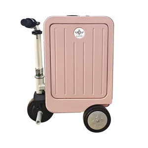 Lightweight Portable Hard Shell Wheeled Luggage Cart Modern Style Aluminium Frame Durable Carry on Travel Case for