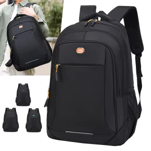 Lightweight Waterproof Durable Nylon Polyester Unisex 15.6 Inch Laptop Backpack Zipper Business Casual Student School