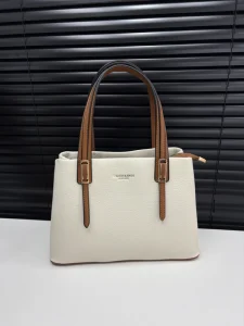 Litchi patterned leather texture tote bag special edition large capacity handbag high-end solid-color women’s bag