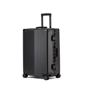 Locking Aluminum Cabin Hard Side Carry On Suitcase with Wheels Travelling Hand Luggage Bag