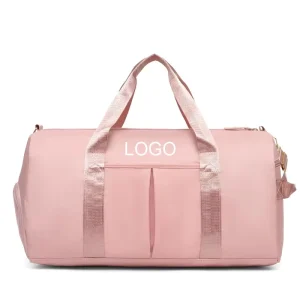 Low MOQ Custom Logo Yoga Fitness Luggage Bag Dry Wet Separation Unisex Large Capacity Oxford Durable Travel Duffel Bag