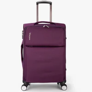 Luggage 3 Piece Set Suitcase Spinner Lock Soft Shell Lightweight (purple) Business Travel Luggage Travel Bags with Wheels