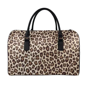 Luggage Bags Cases Travelling Leopard Pattern Print Custom Design Transparent Travel Bag for Women