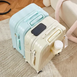 Luggage Set 3 Hardside Carry On Suitcases Aluminum Alloy Trolley 4 Wheel 360 Lightweight ABS Combination Lock Unisex Custom