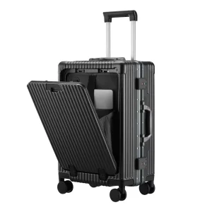 Luggage Suitcase Piece Set Carry on PC Spinner Trolley With Pocket Compartment Weekend Bag (White, 20in Carry On)