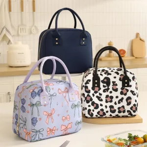 Lunch Bag Large Capacity Portable Lunch Bag Office Workers Packed Lunch Box Picnic Camping Insulation Bag