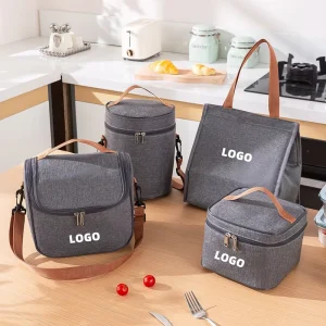 Lunch Bag Portable Insulated Lunch Box Bag with Adjustable Shoulder Strap School Work Picnic Cooler Bag for Adult Children