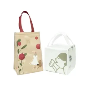 Lunch Box Kids Nonwoven Bag Beach Thermal Lunch Tote Insulated Cooler Bag for Women Waterproof
