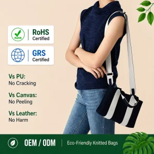 Luxurious Custom made Reusable Lightweight Ladies’ Handbag Large sized Fashionable Shoulder Bag with Zipper Closure Design