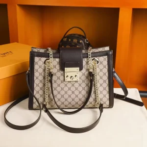 Luxurious Women’s Large Capacity Multi Functional Tote Bag Zipper Closed Ladies PU Handbag