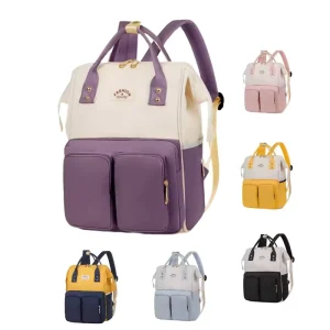 Luxury Colorful Waterproof Oxford Material Outdoor Portable Maternity Backpack Mommy Baby Diaper Bag Large Capacity All Seasons
