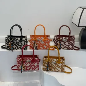 Luxury Handbags Women’s Pu Leather Tote Bag Purse Ladies Zipper Single Shoulder Messenger Bags
