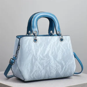 Luxury Handbags for Women Famous Brands PU Solid Color Pillow Hand Bags Zipper Fashionable Daily Handbags