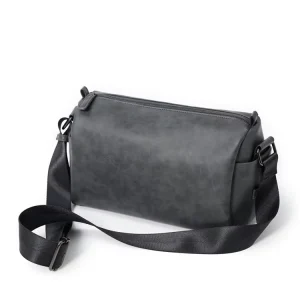 Luxury Messenger Bag Custom logo Business Casual Gray Men Crossbody Shoulder Bag