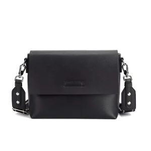 Luxury Minimal Flap Crossbody Bag for Women PU Leather Rounded Messenger Purse Adjustable Wide Strap Waterproof Zipper Portable