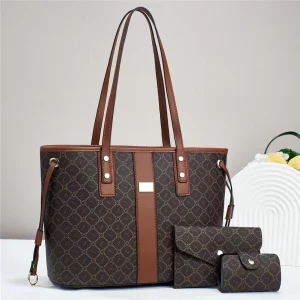 Luxury PU Leather Handbag Stylish Embossed Versatile Large Capacity Shoulder & Crossbody Bag for Work Daily