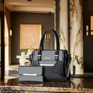 Luxury Pu Leather Fashion Quilted Leather Shoulder Bags for Women Large Capacity Wallet Handbag