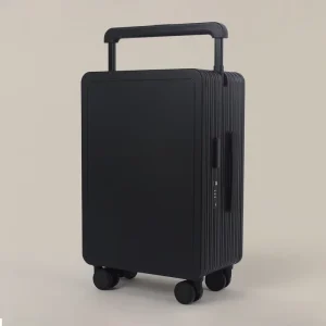 Luxury Retro-Look 2-Piece Carry-On Spinner Suitcase Set Thickened PC Panel Aluminium Frame Durable Weekend Trips
