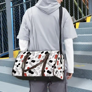 Luxury Waterproof Duffel Bag Customizable Zipper Closure Large Capacity Washable Polyester Canvas Unisex Travel Luggage