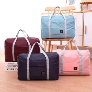Luxury Weekender Travel Foldable Large Sport Gym Tote Nylon Waterproof Duffel Luggage Bag Custom Logo Women Men