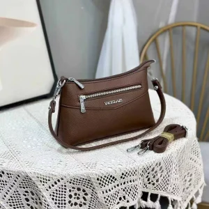 Luxury Women’s Soft PU Crossbody Tote Handbags Casual Vintage Fashion Design Zipper Closure Waterproof Single Strap