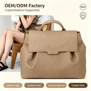 Manufacturer Custom Logo New Mommy Maternity Baby Carrier Bag Pack Vegan Pu Leather Waterproof Diaper Backpack Changing Station