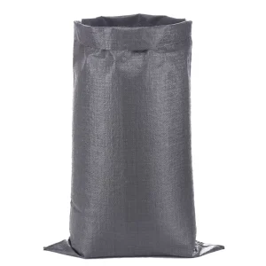 Manufacturer Plastic Bags Black PP Woven Sack 50kg 100kg for Rice Grain Maize Recyclable