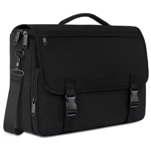 Men Crossbody Bag Women Lightweight Work Computer Laptop Bag Black Briefcase Messenger Bags
