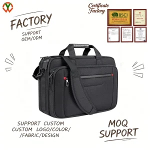 Men Women Business Briefcase 17 Inches Padded Laptop Messenger Shoulder Bags Custom Logo Mens Business Travel Laptop Briefcase