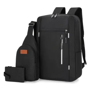 Men’s 3 Piece Chest Bag Set Minimalist Design With Large Capacity Multi functional Backpack